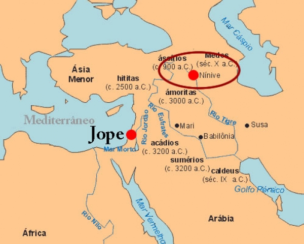 Profeta Jonas - De Jope até Nínive?